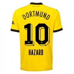BVB Borussia Dortmund Eden Hazard #10 Fodboldtrøjer 2023-24 Hjemmebanetrøje Mænd